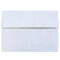 JAM Paper A7 Parchment Invitation Envelopes - 5.25" x 7.25" - Blue Recycled - 50 Pack -Colour: Blue, Envelopes feature a marbled parchment finish for an elegant touch