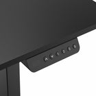 TygerClaw 42" Two Stage Column Sit Stand Desk - Black-Users can easily and intuitively adjust the desk height