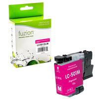 fuzion Brother LC501XLMS Compatible Inkjet - High Yield - Magenta-Magenta