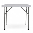 Flash Furniture – Table pliante carrée de 34 po en plastique blanc (DADYCZ86)-Capacité de charge statique de 220 lb