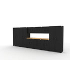 Cat Fully-Welded Garage Storage Cabinetry Set - 3 Locker, 3 Wall, 2 Base, 1 Tool & 84" Worktop-Complete Storage System: Includes multiple lockers, wall units, and tool cabinets, giving every tool and supply its own dedicated place