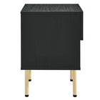 Modway Chaucer Nightstand - Black-Oval Rattan