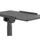 Uplite - Bureau mobile réglable en hauteur - Table de lit inclinable assis-debout avec roulettes - Noir-La capacité de poids est de 17,6 lb / 8 kg