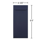 JAM Paper #10 Policy Envelopes, 4 1/8 x 9.5, Navy Blue, 1000 Pack (LEBA317B)-Opening: Open end