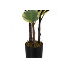 Monarch Specialties - Plante Artificielle - 47 po H - Chêne - Mis En Pot - Touche Réelle - Feuilles Vertes - Pot Noir-Pas de montage nécessaire: Dimensions du produit : 23,5 po L x 19,75 po l x 47,25 po H