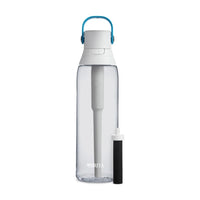 Brita Premium Filtering Water Bottle with 1 Filter - Hard Sided Plastic - Clear, 26oz-26-ounce capacity