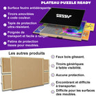 Puzzle Ready - Table en bois pour casse-tête - 24 x 30 in, pour un casse-tête de 1000 pièces-Solution de rangement facile