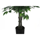 Monarch Specialties - Plante Artificielle - 58 po H - Arbre Ficus - Mis En Pot - Feuilles Vertes - Pot Noir-Aucun assemblage requis: dimensions du produit : 32 po L x 32 po l x 58 po H