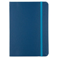 JAM Paper Hardcover Notebook Journal with Elastic Band Closure, Blue, Medium, 5 x 7-Hardcover Notebook