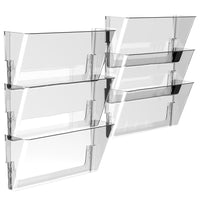 Storex Unbreakable Wall Pocket Letter Size - Clear-Letter Size