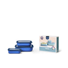 Mepal Cirqula Bowls - Set of 3 - 500 mL, 1+2L/17, 34, 68oz - Vivid Blue-Dishwasher Safe