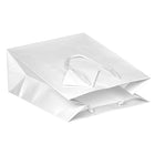 JAM Paper Glossy Gift Bags - Medium - 8" x 4" x 10" - White - 6 Pack (672GLwha)-Dimensions: 8" x 4" x 10"