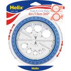 Helix 360° Angle and Circle Maker-Exterior 360 degree protractor for measuring angles