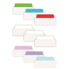 Avery Ultra Writable Filing Tabs - 3" x 1½" Repositionable Two Sided - Primary Colour - 24 Pack-Dimensions: 3" x 1½"