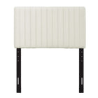 Modway Keira Performance Velvet Twin Headboard - Ivory-Solid Wood and Particleboard Frame