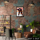 Pavel Bure Canucks Face-off - Framed Canvas - 22" x 31"-Officially licensed by the NHL and NHLPA