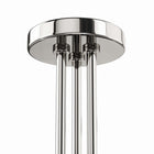 Modway Stellar 3-Light Semi-Flush Ceiling Light - Opal/Polished Nickel-Bulbs Not Included