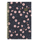Blueline - Agenda Scolaire Hebdomadaire/Mensuel - 8 po H x 5 po l - Motif Floral (Blossom) - Bilingue-Présentation hebdomadaire lignée