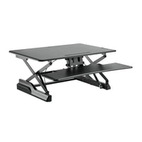 TygerClaw Sit Stand Desktop Workstation (LCD140339A)-Slim and lightweight, durable for long time usage