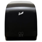 Scott - Distributrice automatique d’essuie-mains en rouleau Scott Pro - pour les essuie-mains en rouleau Scott Pro avec mandrin bleu - 12,66 po x 16,44 po x 9,18 po - Noire-Noire