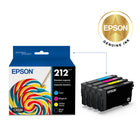 Epson T212 Ink Cartridge Combo Pack - Standard Capacity - Black/Colour CMY-Brilliant prints on both plain and glossy paper