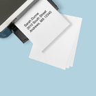 Staples White Shipping Labels - For Use With Inkjet/Laser Printers - 8-1/2" x 11" - White - 25 Pack-Label sheets feed from any printer tray—no need for manual feeding