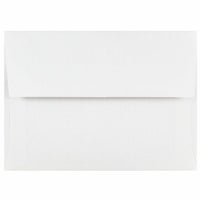Jam Paper A6 Invitation Envelopes - 4 3/4" H x 6 1/2" W - White - 25 Pack-White