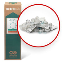 TerraCycle Contact Lenses and Packaging - Zero Waste Box - Medium-Recycle any brand of contact lenses, contact lens packaging, plastic film, pods.