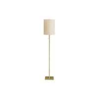 Monarch Specialties - Luminaire - 62 po H Lampadaire - Métal En Laiton - Abat-Jour Ivoire / Crème - Contemporain-Apportez un style contemporain simple avec ce lampadaire élégant de 62 pouces de haut en métal laiton avec un abat-jour tambour ivoire sophistiqué pour éclairer un salon, une chambre à coucher ou un bureau