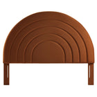 Modway Solana Arched Performance Velvet Queen Headboard - Rust-Assembly Required