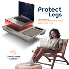 ShoppingAll Lap Desk - Grey-2 slots are built into the lapdesk for tablet and cellphone devices. Lapdesk conveniently holds everything in place so you won’t lose anything