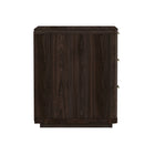 Manhattan Comfort - Table de nuit moderne Evelyn 20" à 3 tiroirs - Marron-Parfait pour le rangement de chevet, les lampes ou les objets de décoration