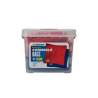 Triumph - L'ensemble de poches en microfibre avec bac - 6" x 6" - Rouge/Bleue - Paquet de 8-7