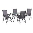 Dura Housewares San-Remo Folding Chair - noir - 2 Pack-Folding design makes the chairs easy to carry, store, and transport
