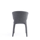 Manhattan Comfort Conrad 20.47" Mid-Century Modern Woven Tweed Upholstered Dining Chair - Grey - Set of 4-21.26" L x 23" W x 30.71" H