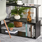 HOMCOM - Bureau en l - 47,25 po L x 43,25 po l x 29,25 po H - noir-Panneau de particules durable avec surface en mélamine, résistant et facile à nettoyer