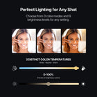 MyBat Pro Spotlight Tripod with 9" Ring Light  - Stainless Steel Stand - Silver-Portable & Foldable Design - Lightweight, compact, and easy to carry anywhere