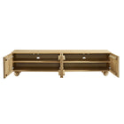 Modway Sorren Scalloped 71" Wood TV Stand - Natural-Assembly Required