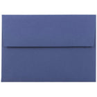 JAM Paper 4Bar A1 Invitation Envelopes - 3.625 x 5.125 - Presidential Blue - 50 Pack-Envelopes are made of 28 lb paper with a textured finish, straight flap, and a gummed closure