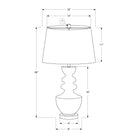Monarch Specialties 28" H Transitional Table Lamp - Brown Resin / Beige Shade-The high-quality brown resin construction paired with a clear acrylic base not only enhances stability but also adds a sophisticated touch to your end or side table, nightstand, or console table