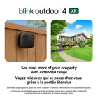 Amazon Blink Outdoor 4 XR- 2 Cameras with Sync Module XR-Enjoy 4x the coverage — Install cameras up to 1000 feet (open air)/400 feet (typical use) from your Sync Module XR, which is 4x farther than Blink cameras operating on WiFi alone.