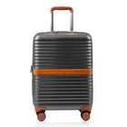 Champs Vintage II 20" Carry-on Luggage Case - Dark Grey-Expansion System on all cases. 