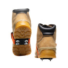 Impacto Midcleat LGR LOGGER Half-Inch Carbon Steel Ice Cleats - One Size - Black with Orange Straps - 1 Pair-Powerful cleats provide superior traction in harsh conditions