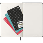 Moleskine - 2026 Agenda journalier Classic 12 mois à couverture rigide - 5" x 8.25" - Noir-Pochette intérieure à soufflet assortie