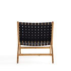 Manhattan Comfort - Maintenon fauteuil d’appoint style industriel chic en similicuir, 65,5 cm, noir et naturel, lot de 2-Garantie limitée du fabricant de 30 jours