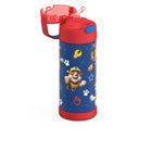 Thermos - Bouteille d'eau isotherme FUNtainer en acier inoxydable - 410 ml - Pat' Patrouille-Maintient les boissons au frais jusqu'à 12 heures.