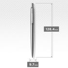 Parker Jotter Ballpoint Pen Stainless Steel with Chrome Trim – Medium Point – Blue Ink  -Medium point