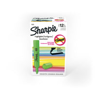 Sharpie Chisel Tip Tank-Style Highlighters - Green - 12 Pack-SMEAR GUARD ink—specially formulated to resist smearing
