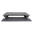 Victor – Bureau assis debout High Rise réglable en hauteur, avec support pour clavier (DCX760)-Élevez et abaissez la station en pinçant légèrement les leviers ergonomiques