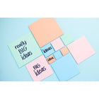 Post-it Super Sticky Big Pad - 6" x 6" - 1 Pad - 30 Sheets - Pink Salt-Use them to write reminders on doors, windows, or walls